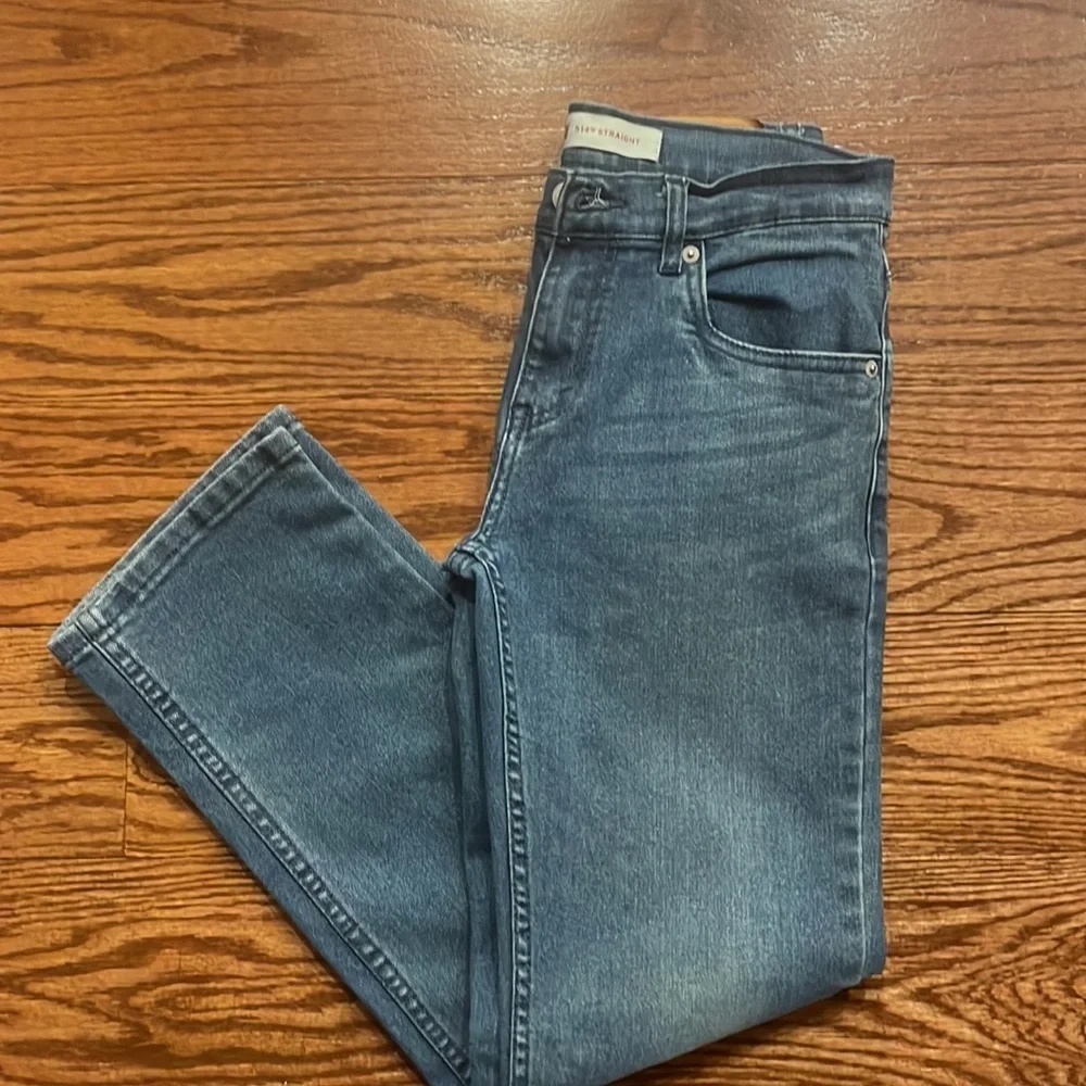 LEVIS 514 Big Boys straight leg denim jeans with stretch size 14 reg 27W 27L